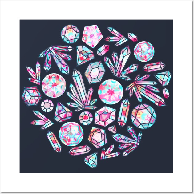 Kaleidoscope Crystals Wall Art by TigaTiga